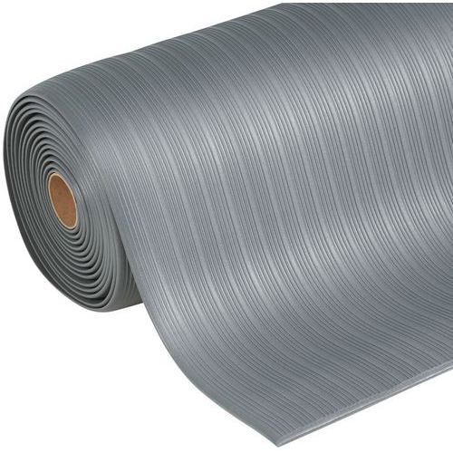 Alfombra antifatiga ergonómica Airug con estrías L60 Gris - Notrax