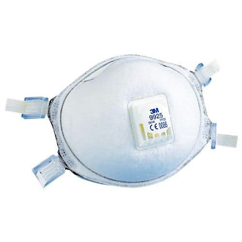 Mascarilla respiratoria desechable especial soldadura en forma de concha 3M - FFP2