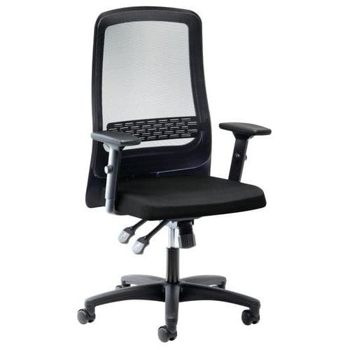 Silla de oficina síncrona con respaldo de respaldo de rejilla Eccon - 7172 - Interstuhl