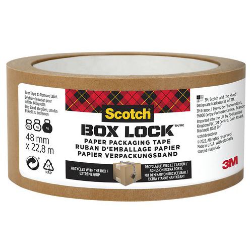 Cinta adhesiva de papel Box Lock™ Scotch®