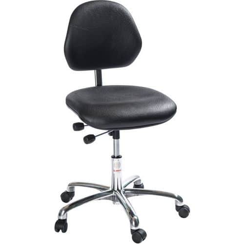 Silla de taller Aktiv -Polipiel- Baja - Global Professional Seating