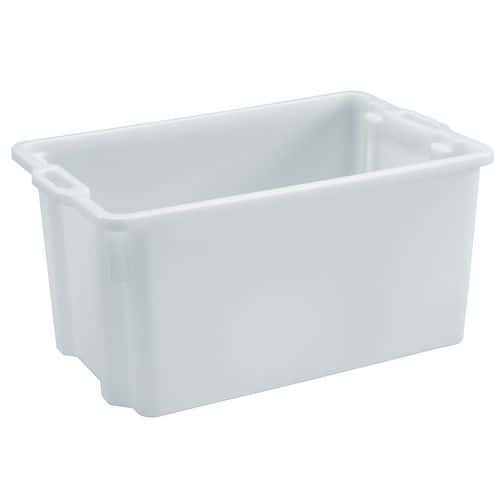 Caja rectangular apilable y encajable - Longitud de 550 mm a 720 mm - De 50 L a 90 L