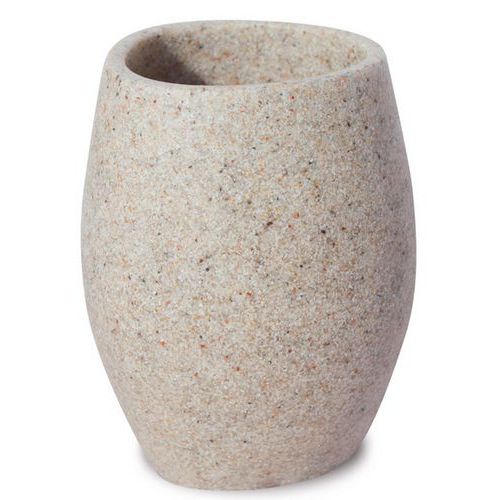 Vaso de polirresina - Beige - Arvix