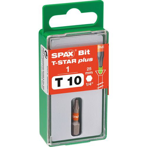 Punta de destornillador para tornillos T-Star Plus T10 a T40 (TX) - Spax