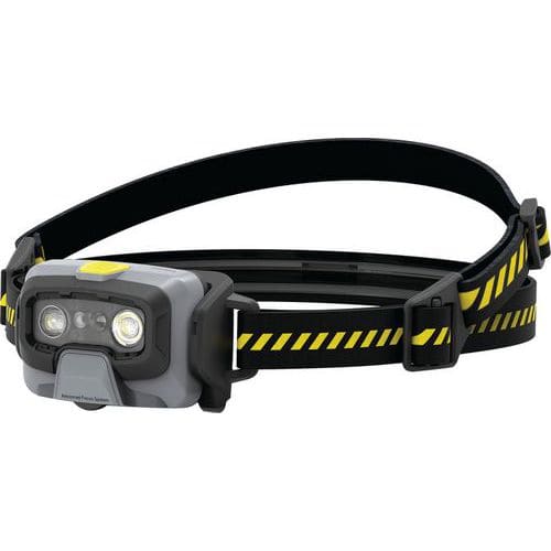 Linterna frontal con soporte para casco HF6R Work - Ledlenser