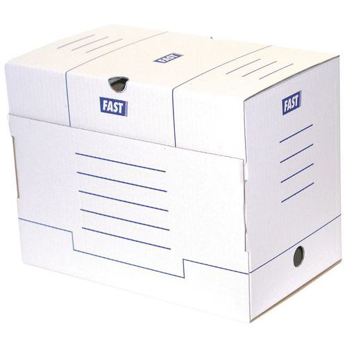 Caja archivadora blanca - Lote de 25 - Fast