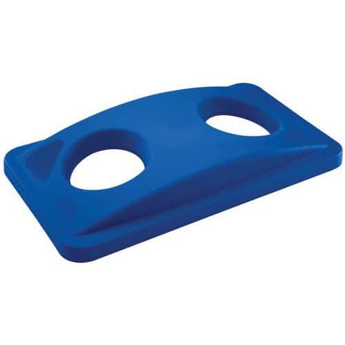 Tapa de botella/lata Slim Jim Vented de 60 y 87 L - Rubbermaid