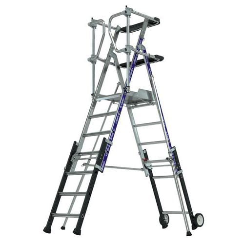 Plataforma plegable PIR PIRL Sherpascopic Saloon - 5-7 escalones - Tubesca Comabi