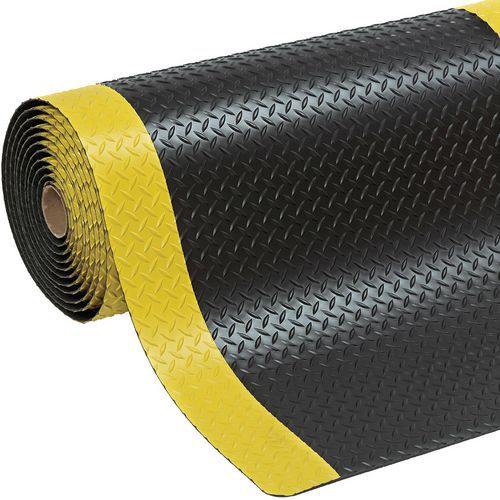 Alfombra antifatiga Cushion Trax® L 90 - Negro/ Amarillo - Notrax