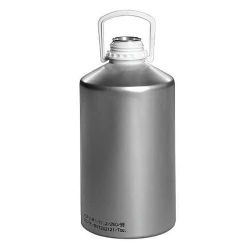 Frasco de aluminio con tapón de rosca - de 625 a 12 500 mL