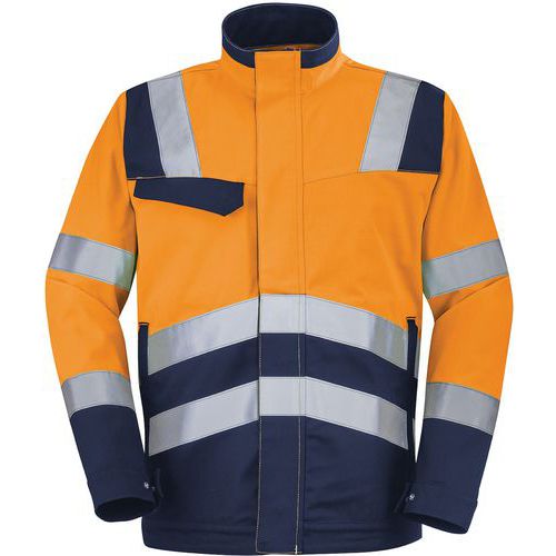 Chaqueta de trabajo de alta visibilidad Fluo Safe XP - Cepovett Safety