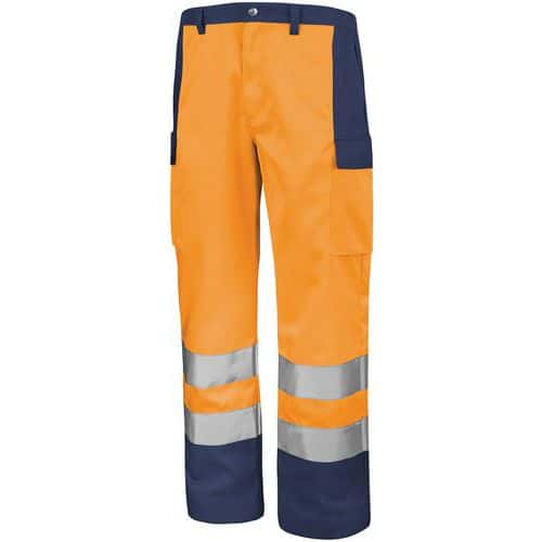 Pantalón de trabajo de alta visibilidad Fluo Base XP - Cepovett Safety