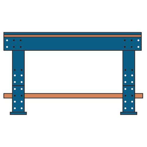 Banco de trabajo 151 - Tablero con acabado de formica y patas regulables