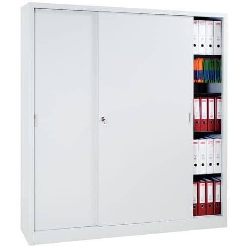 Armario para montar con puertas correderas - Alto - 160 cm de largo - Manutan Expert