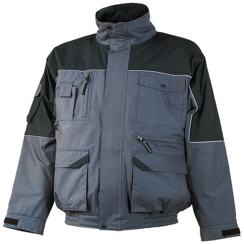 Chaqueta de trabajo ripstop -Gris