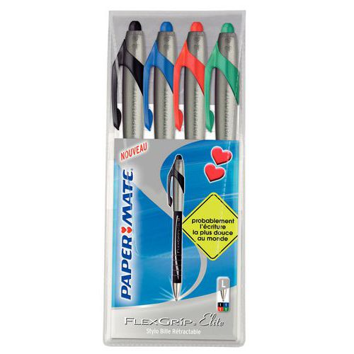 Bolígrafo retráctil Papermate Flexgrip Elite