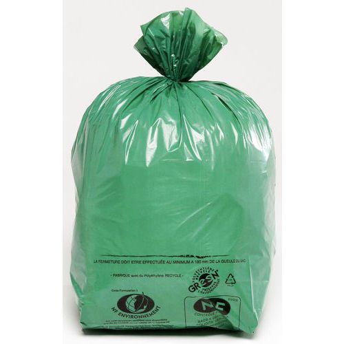 Bolsa de basura de 50 L- PEBD reciclada NF Environnement - Desechos ligeros - Jetsac