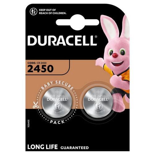 Pila de botón de litio 2450 - Pack de 2 - Duracell