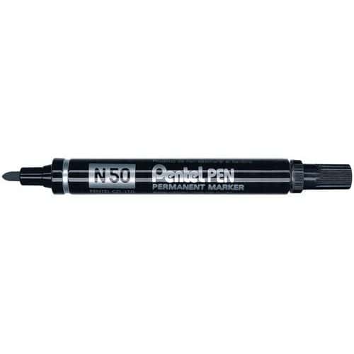 Marcador permanente N50 - Punta ojival - Con capucha - Pentel