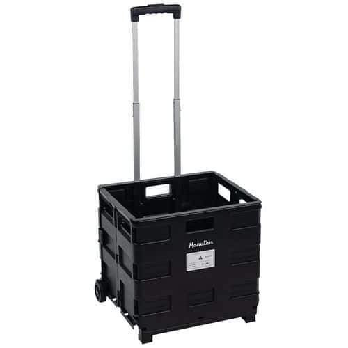 Carro con caja plegable - Capacidad 35 kg - Manutan Expert