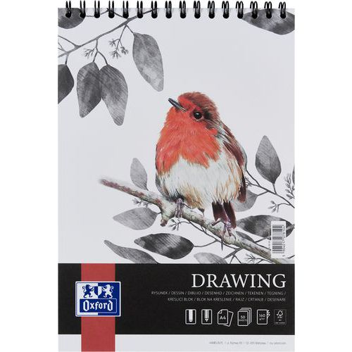 Bloc de dibujo Drawing Art integral A4 de 50 p y 160 g - Oxford