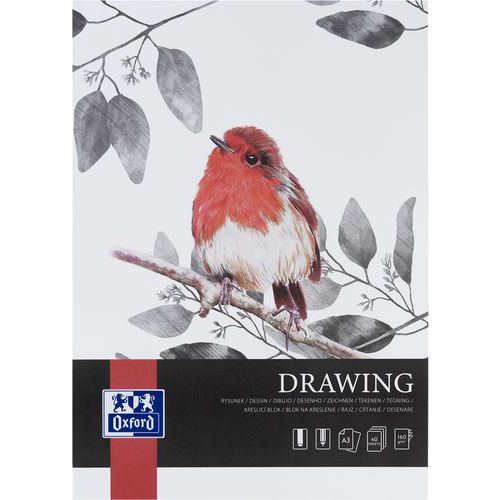 Bloc de dibujo Drawing Art encolado A3 de 40 p y 160 g - Oxford