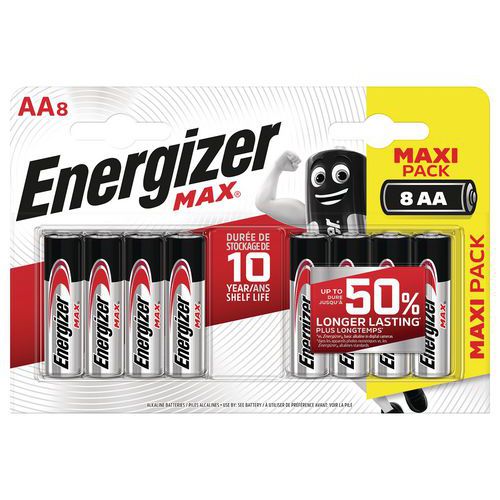 Pila Max AA - Lote de 8 - Energizer