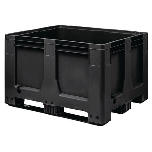 Caja-palé Maxilog material reciclado negro