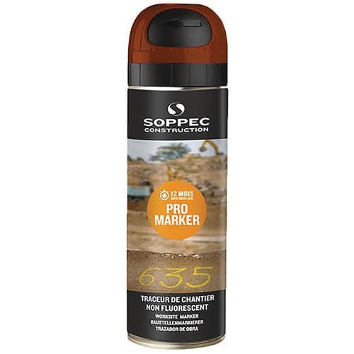 Aerosol marcador de obras no fluorescente - Pro marker - 500 mL - Soppec