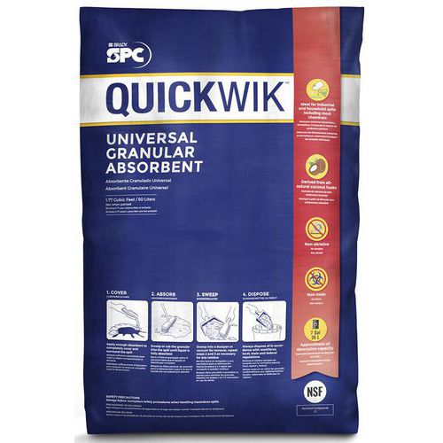 Gránulos absorbentes univers. Quickwik - Fibra coco - 50 L