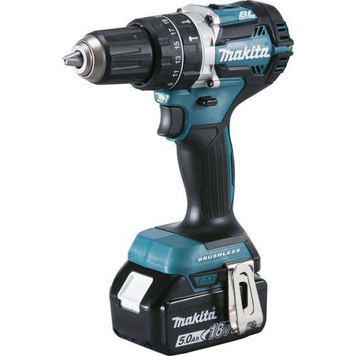 Taladro atornillador percutor 18 V 5 Ah 13 mm - Makita