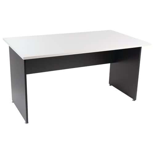 Mesa de oficina rectangular Basik - Gris claro