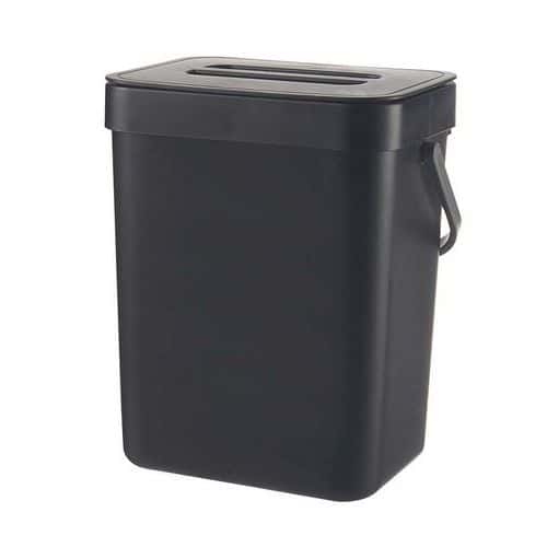 Cubo de compostaje - 3 L - Negro - Arvix