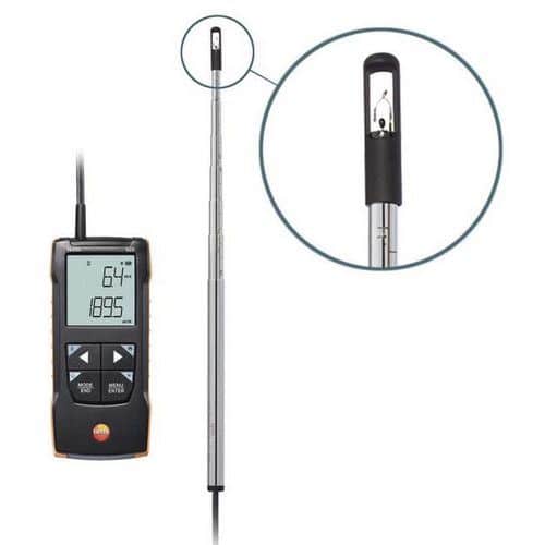 Anemómetro de hilo caliente con sonda - Testo 425