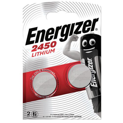 Pila botón - CR2450 - 3 V - Lote de 2 - Energizer