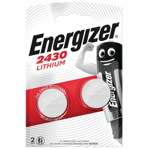 Pila botón - CR2430 - 3 V - Lote de 2 - Energizer