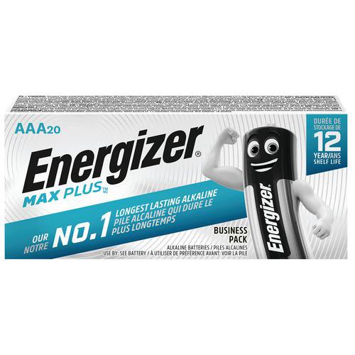 Pila alcalina Max Plus AAA/LR3 - Lote de 20 - Energizer