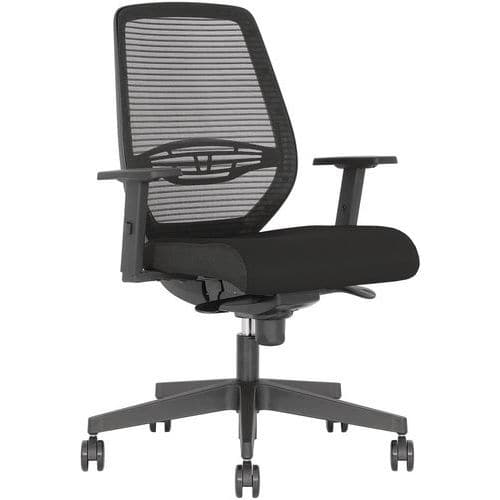 Silla de oficina Neos con reposabrazos 2D - Negro - Nowy styl