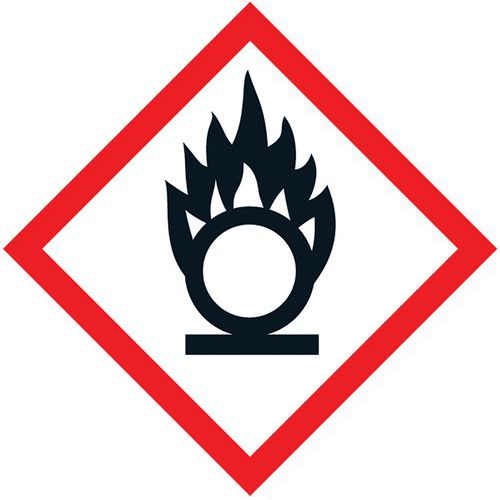 Señal CLP - Riesgo de oxidación - Adhesiva - 6 por lámina - 57 mm