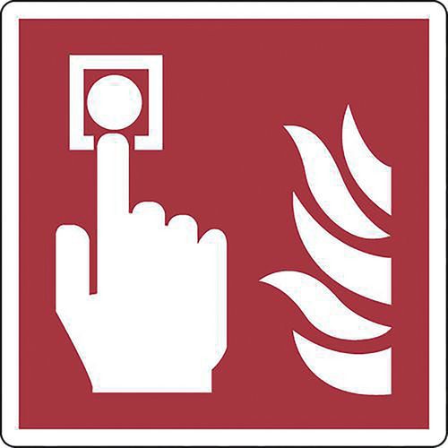 Señal de incendios - Punto de alarma de incendios - Aluminio