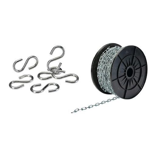 Kit de suspensión 5x1 m cadenas + 6 ganchos para espejo semiesférico de semiesfera - Kaptorama