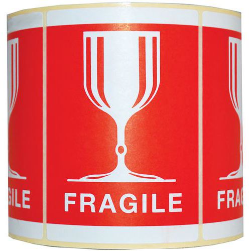 Etiqueta de seguridad - Impreso Verre fragile (Cristal frágil)