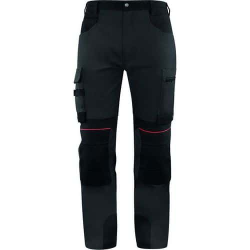 Pantalón de trabajo elástico M5PA3 gris/negro - Delta Plus