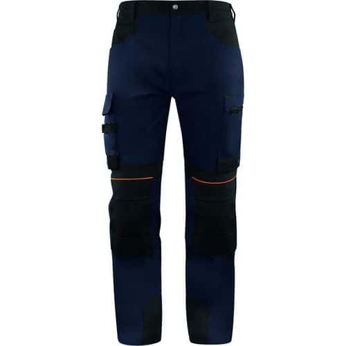 Pantalón de trabajo elástico M5PA3 azul marino/Negro - Delta Plus