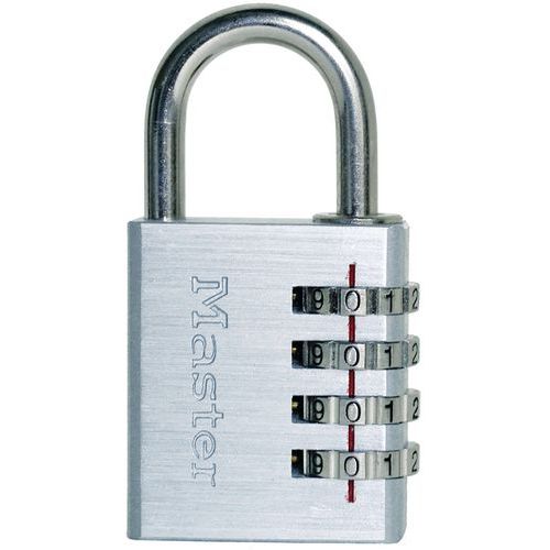 Candado con combinación de aluminio macizo Masterlock - De raat