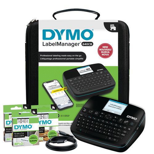 Kit de etiquetadora LabelManager® Executive 640 CB Azerty - Dymo