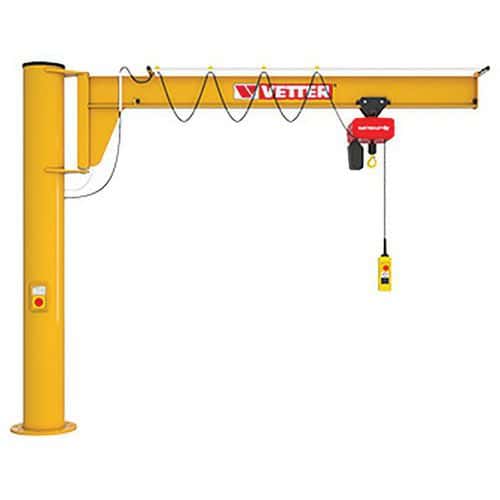 Grúa sobreelevada sobre columna con kit de fijación - Capacidad de 250 a 2000 kg - Vetter