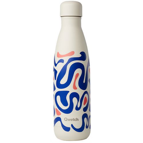 Botella isotérmica estanca - Temática viajera - 500 mL - Qwetch