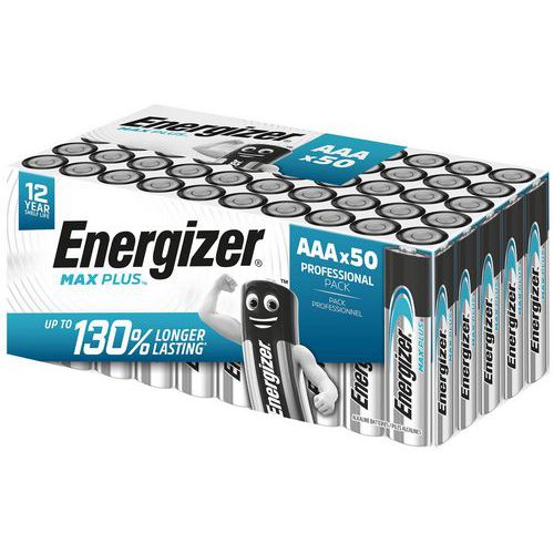 Pilas alcalinas Max Plus AAA - 50 unidades - Energizer