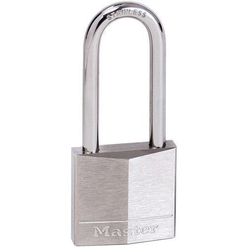 Candado de llave de latón macizo niquelado - Master Lock